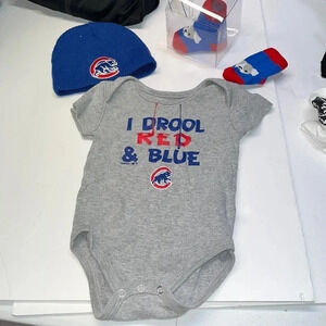 CHICAGO CUBS 3 piece baby set